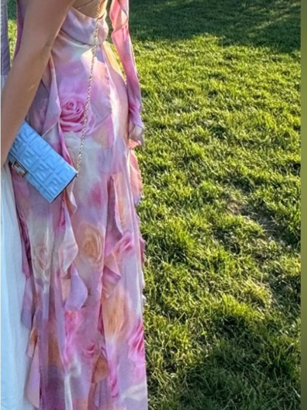 For Love & Lemons Pink Floral Beate Maxi Dress - Picture 2 of 2